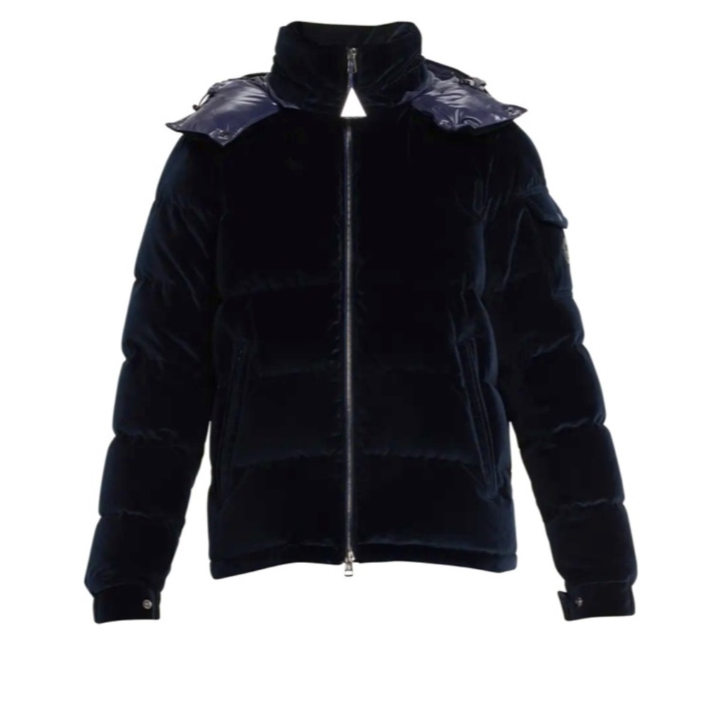 MONCLER Men's Armorique Velvet Puffer Jacket